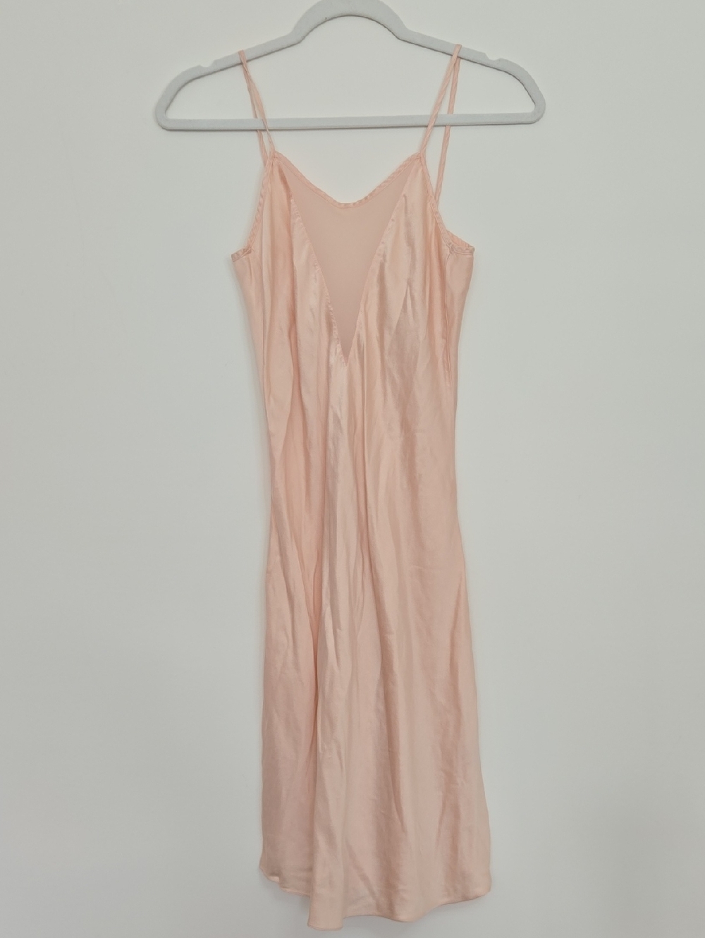 Victoria Secret Gold Label 100% Silk Slip nightgown in Blush Pink Size Small